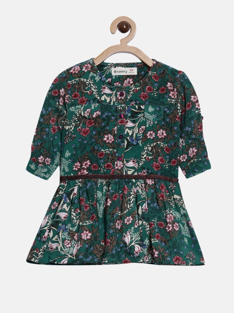 

Nuberry Green Floral Dress