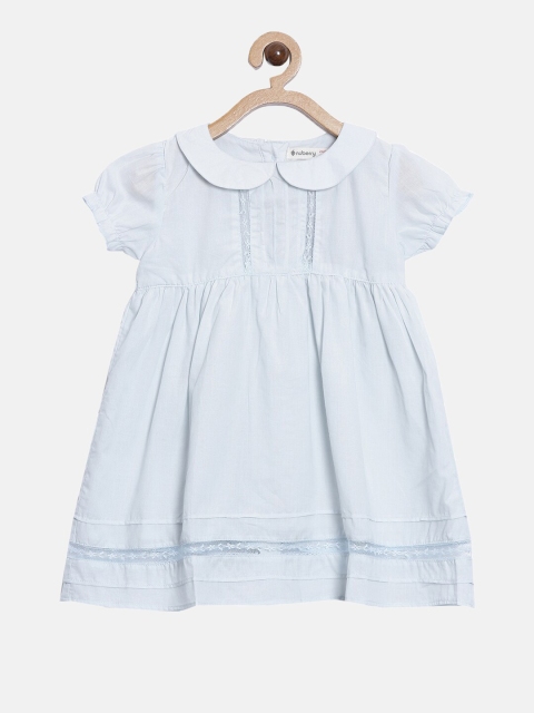 

Nuberry Blue Peter Pan Collar A-Line Dress