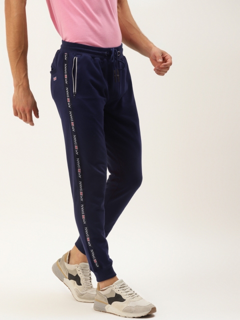 

AM SWAN Men Navy Blue Solid Joggers