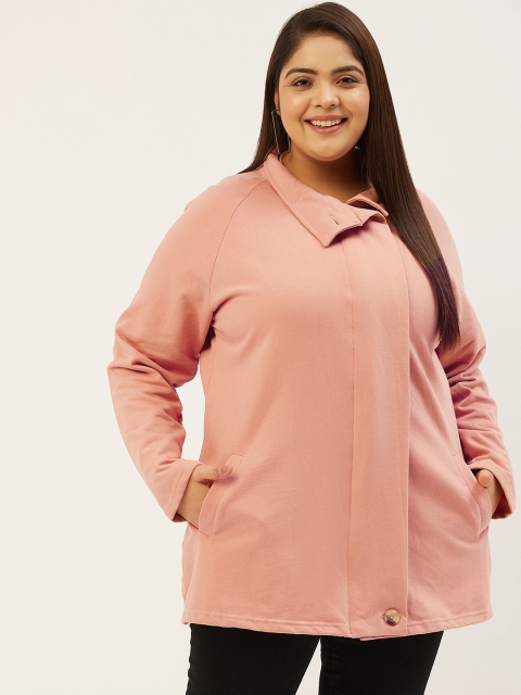

Revolution Women Pink Solid Tailored Jacket