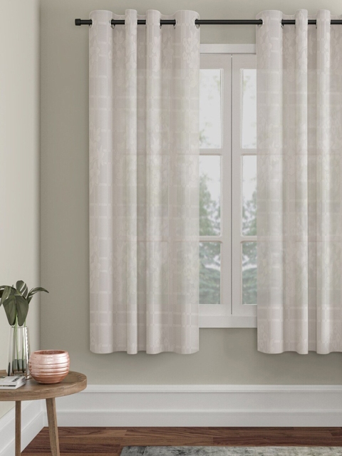 

Molly & Michel Off White Set of 2 Window Curtain