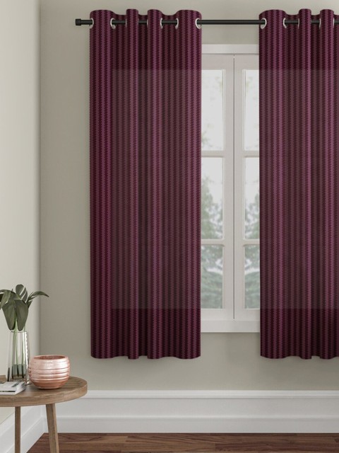 

Molly & Michel Purple Striped Window Curtain