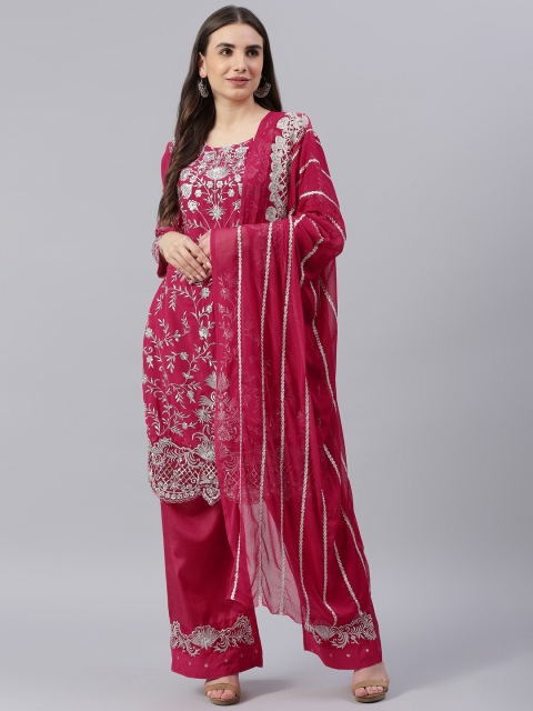 

Readiprint Fashions Pink Embroidered Unstitched Dress Material