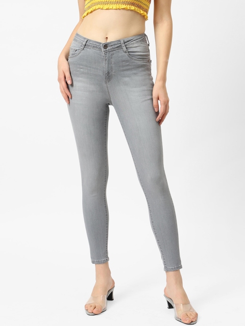 

Kraus Jeans Women Grey Skinny Fit Light Fade Jeans