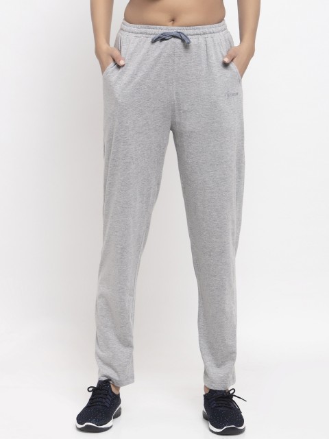 

NEUDIS Women Grey Solid Lightweight Cotton Track Pants