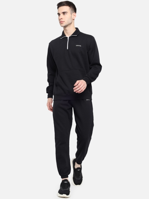 

GRIFFEL Men Black Solid Cotton Tracksuit 21553