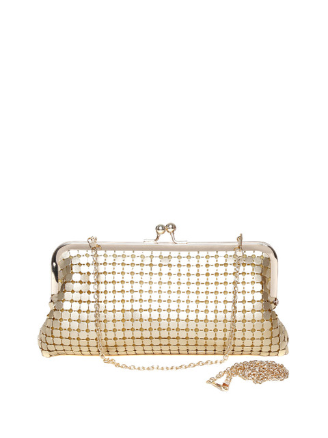 

Lino Perros Gold-Toned Clutch with Chain Strap