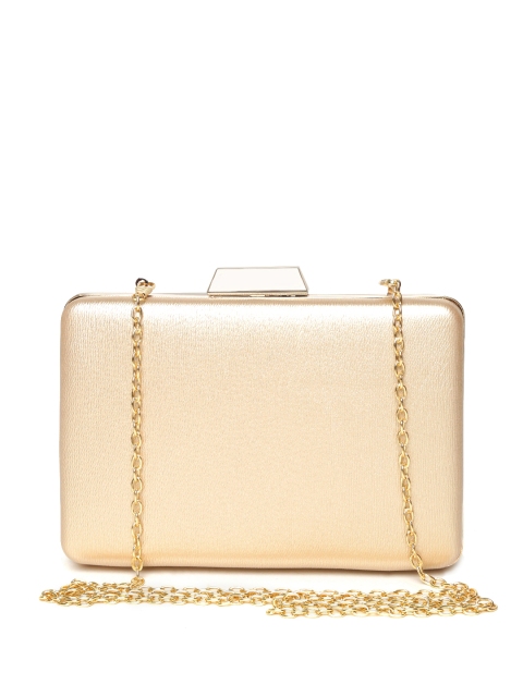 

Lino Perros Gold-Toned Box Clutch with Chain Strap