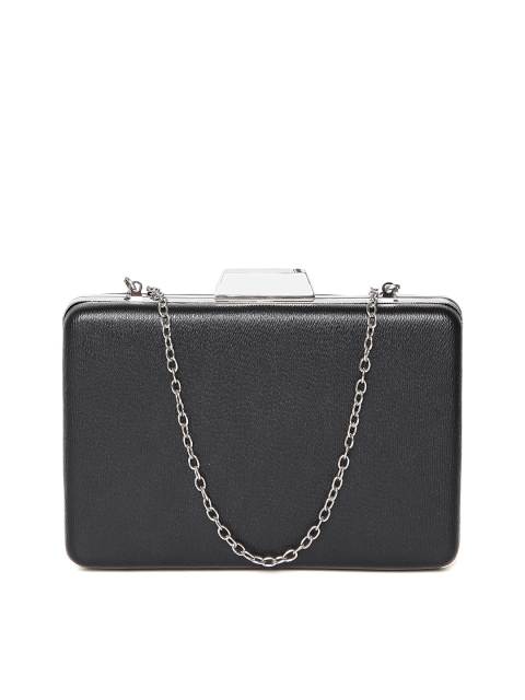 

Lino Perros Black Box Clutch with Chain Strap