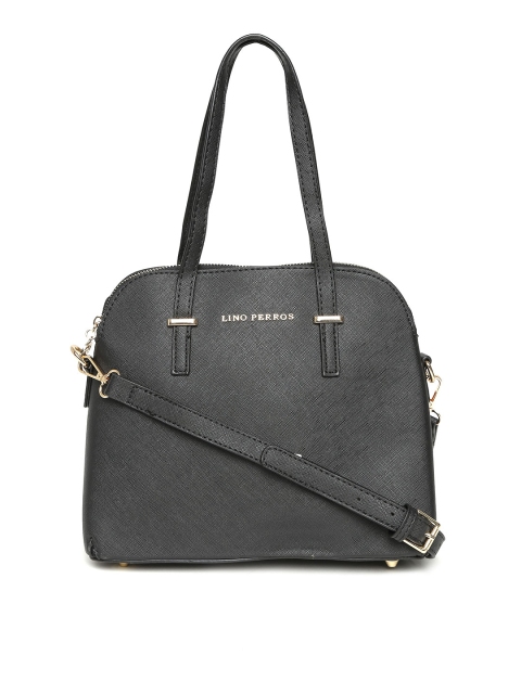 

Lino Perros Black Shoulder Bag with Sling Strap