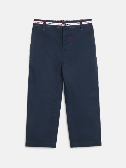 

Nauti Nati Boys Navy Blue Regular Cotton Trousers