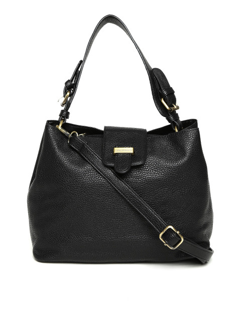 

Lino Perros Black Shoulder Bag with Sling Strap
