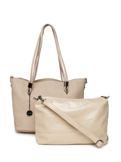 

Lino Perros Beige Shoulder Bag with Sling Bag