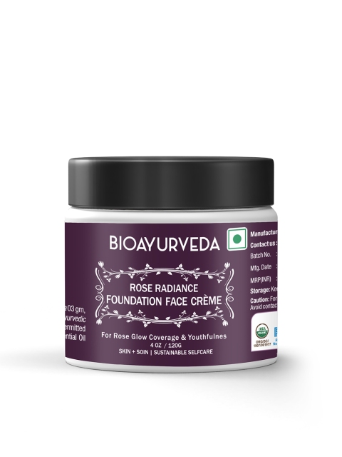 

BIOAYURVEDA Rose Radiance Foundation Face Creme - 110 ml, Purple