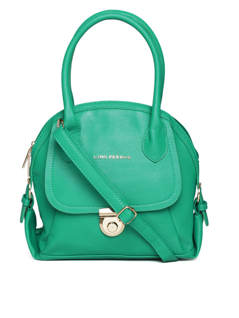 

Lino Perros Green Handbag with Sling Strap