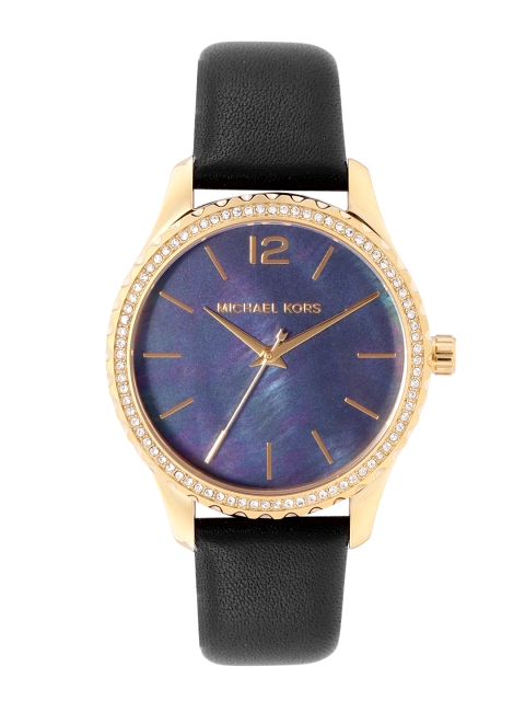 

Michael Kors Women Navy Blue Layton Analogue Watch MK2911