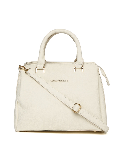 

Lino Perros White Textured Handbag