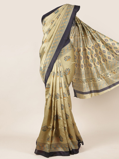 

Pothys Green & Blue Ethnic Motifs Saree