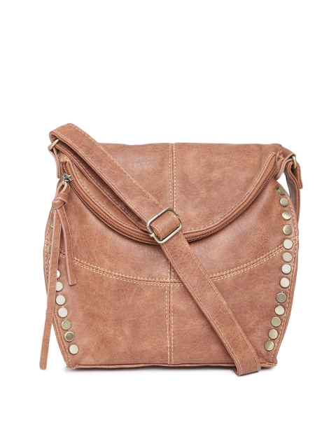 

Lisa Haydon for Lino Perros Brown Studded Foldable Sling Bag