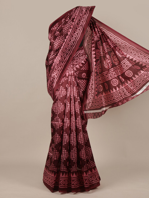 

Pothys Purple & Pink Ethnic Motifs Saree
