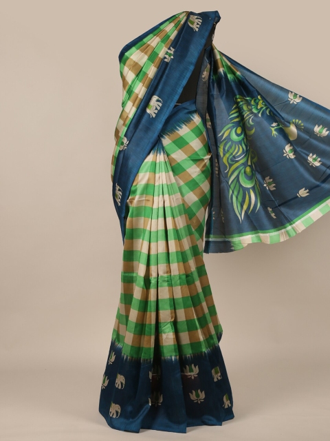 

Pothys Blue & Green Saree
