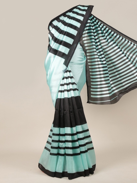 

Pothys Blue & Black Striped Saree