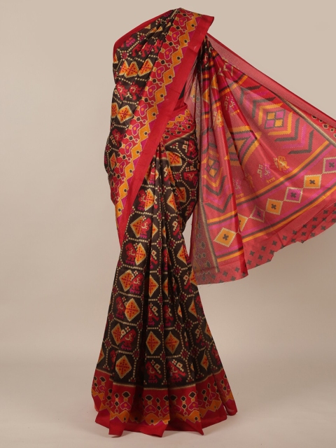 

Pothys Brown & Red Printed Saree