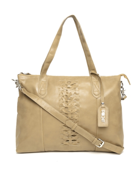 

POCKIT Light Brown Shoulder Bag with Sling Strap