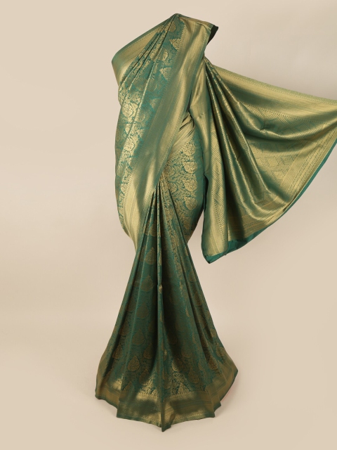 

Pothys Women Green Woven Design Banarasi Saree