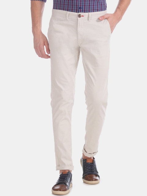 

Cherokee Men Beige Slim Fit Trousers