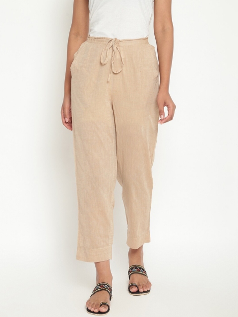 

Fabindia Women Beige Trousers
