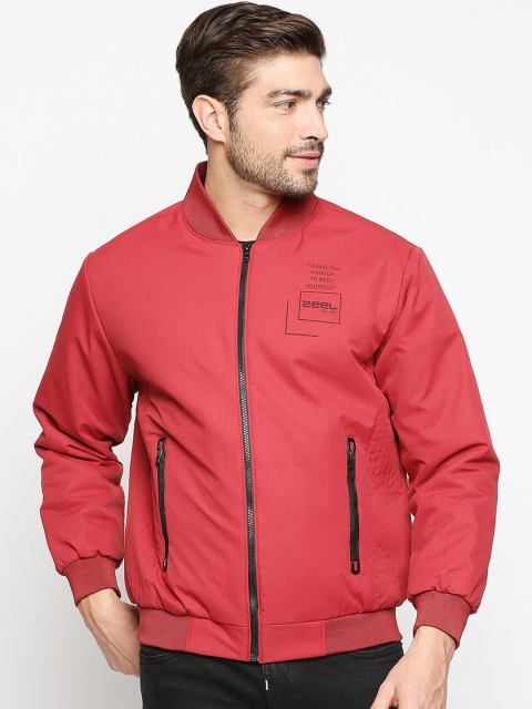 

Zeel Men Red Lightweight Bomber Jacket
