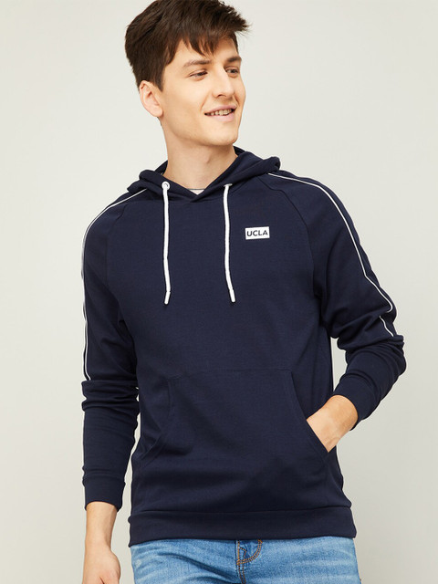 

UCLA Men Navy Blue Hooded Sweatshirt