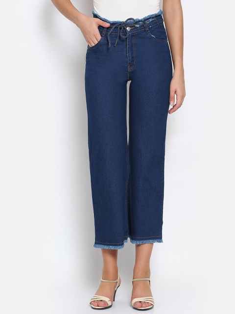 

MARC LOUIS Women Blue Flared Stretchable Jeans