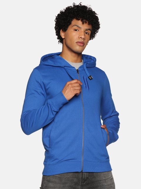 

ATTIITUDE Men Blue Hooded Sweatshirt