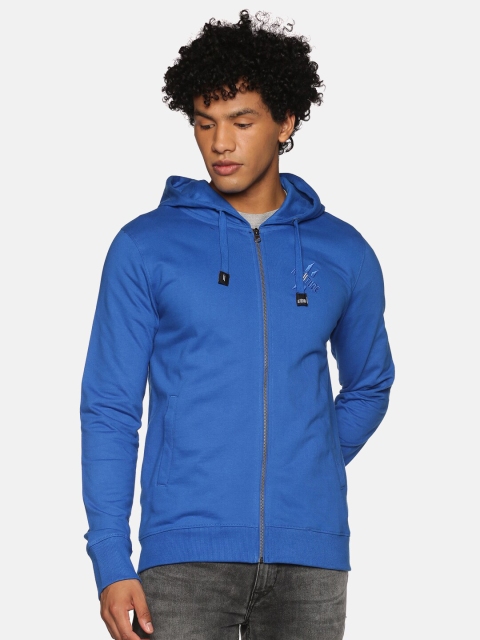 

ATTIITUDE Men Blue Hooded Sweatshirt