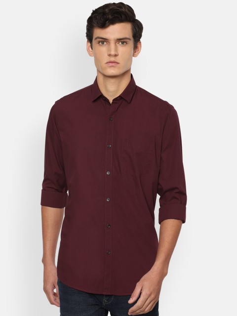 

Van Heusen Sport Men Maroon Slim Fit Opaque Pure Cotton Casual Shirt