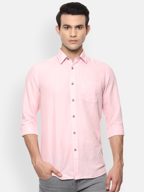 

Van Heusen Sport Men Pink Solid Casual Shirt