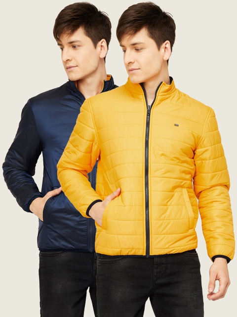 

Fame Forever by Lifestyle Men Yellow Reversible Puffer Jacket