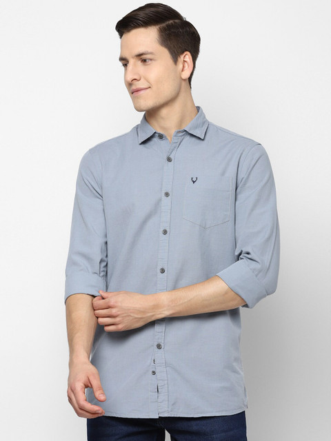

Allen Solly Sport Men Blue Solid Casual Shirt