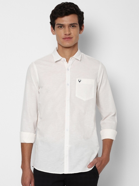 

Allen Solly Sport Men White Solid Casual Shirt