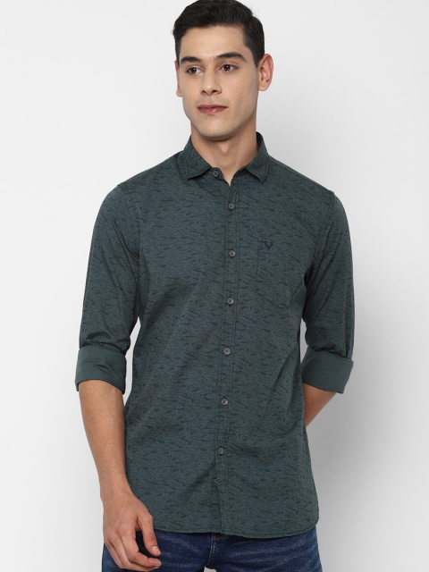 

Allen Solly Sport Men Green Pure Cotton Printed Casual Shirt