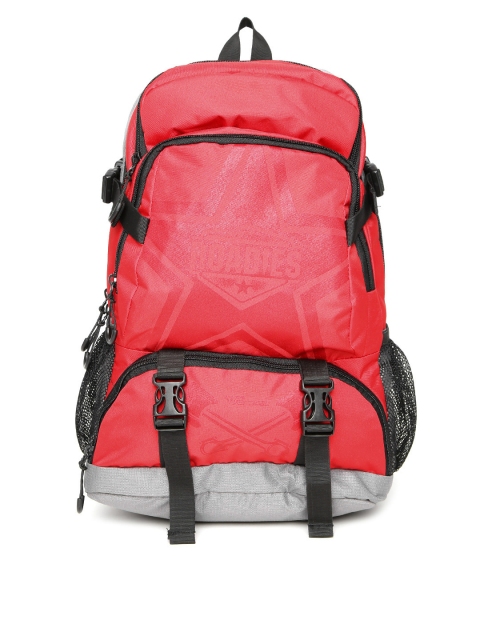 

Roadies by THe VerTicaL Unisex Red & Grey Printed Laptop Backpack