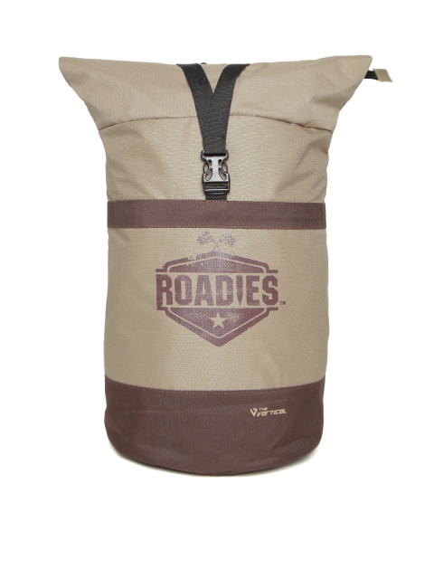

Roadies by THe VerTicaL Unisex Brown Printed Foldable Backpack