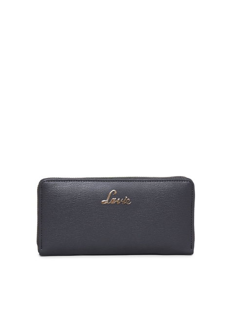 

Lavie Women Blue Solid Zip Around Wallet