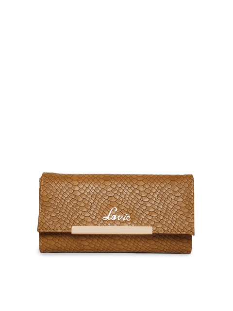 

Lavie Women Mustard SnakyTwo Fold Wallet