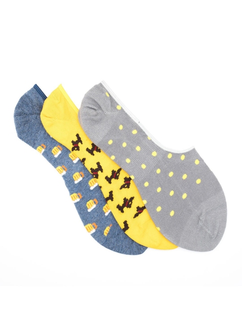 

Soxytoes Men Assorted Hidden Desires Pack Of 3 Cotton Shoe Liners