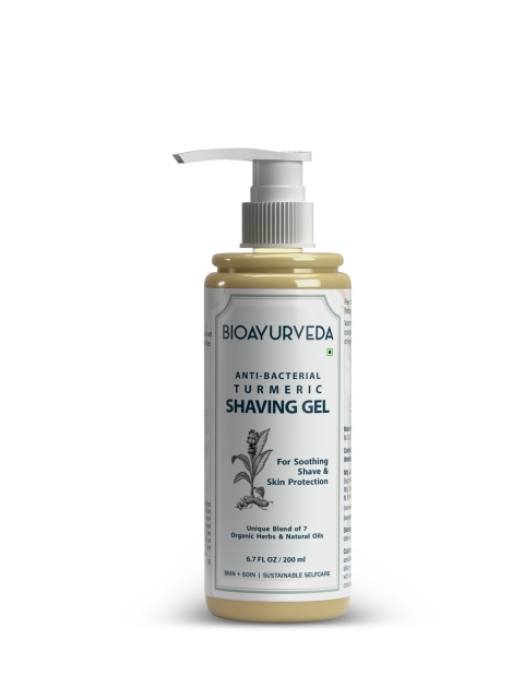 

BIOAYURVEDA Anti-Bacterial Turmeric Shaving Gel- 200ml, White