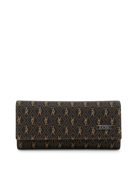 

Exotic Women Black & Beige Printed Two Fold Wallet