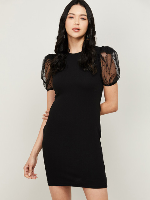 

Ginger by Lifestyle Women Black Bodycon Dress